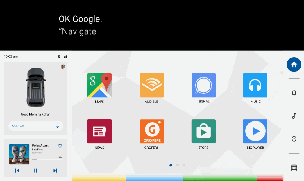 An example of VUI Interaction